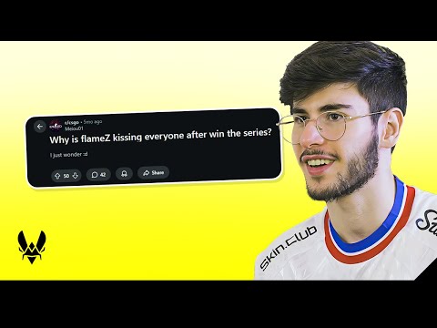 Why is flameZ kissing everyone after they play a game?