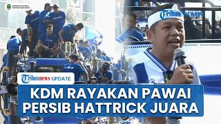 Momen Dedi Mulyadi & Erwan Ikut Pawai Perayaan Pesta Persib Hattrick Juara hingga Janjikan Bonus