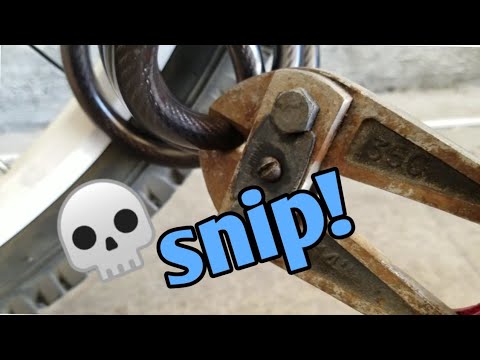 Bolt-cutters on bike locks *Must see*
