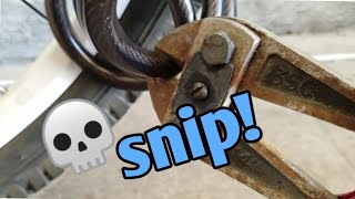 Bolt-cutters on bike locks *Must see*