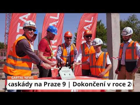 Nové byty Praha 9. Zelené kaskády, položení základního kamene.