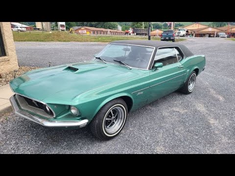 1969 Silver Jade Mustang V8 For Sale Video
