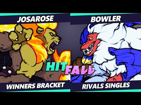 Hitfall 2023 - JosaRose (Zetterburn) Vs. Bowler (Hodan) Rivals of Aether - RoA