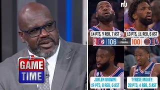 LeBron SILENCES New York! - NBA GameTime reacts to 76ers RUIN Knicks' ring night with STUNNING win