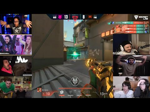 KRU ESPORTS VS FNATIC LAST ROUND | AGUERO TARIK KYEDAE TenZ MIXWELL & MORE REACTS