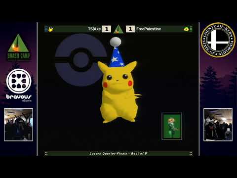 Smash Camp 2019 Losers Quarter Finals - TS|Axe (Pikachu, Falco) vs FreePalestine (Sheik)