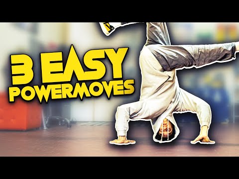 3 Easy BREAK DANCE POWERMOVES for Beginners