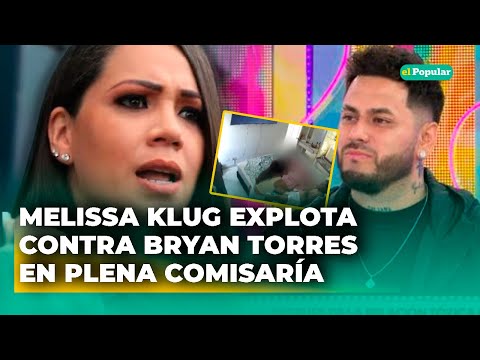 Melissa Klug SE ALTERA contra Bryan Torres en comisaría al enterarse de 4GR3SI*N a Samahara Lobatón