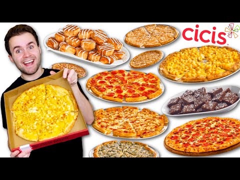 Trying Cicis Pizza's BUFFET MENU for the FIRST TIME!!! in 10 years lol