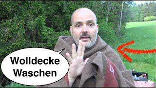 Militär Wolldecken waschen