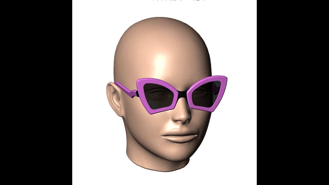 Womens sunglasses sunnies WILD CAT - 4 3D Print Model