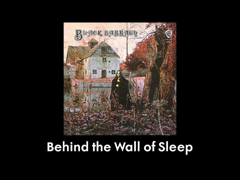 Black Sabbath - Behind the Wall of Sleep (lyrics)