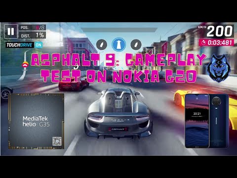 Asphalt 9: Legends Gameplay Test on MediaTek Helio G35 GPU | Nokia G20 Gaming