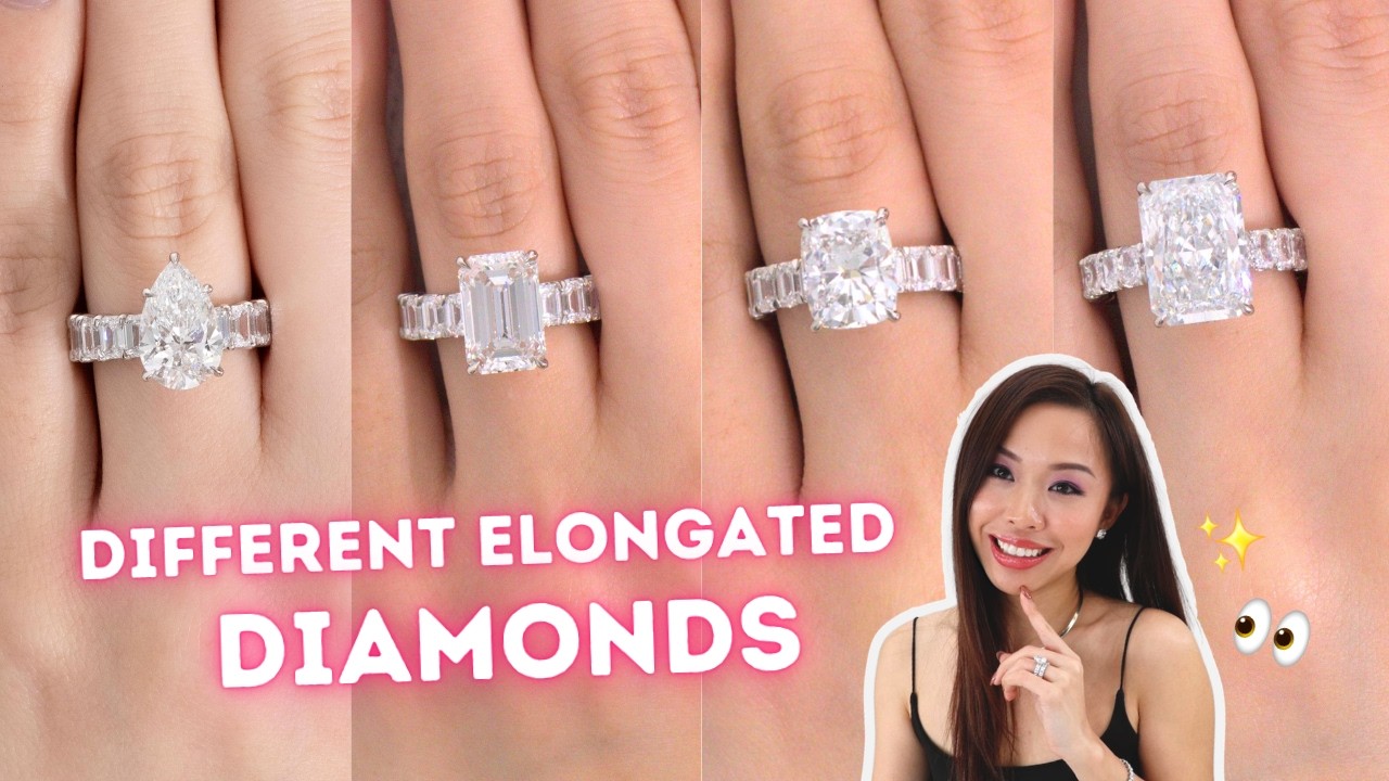 Which Elongated Shape Diamond is BEST? 3ct Pear Shape Diamond Ring