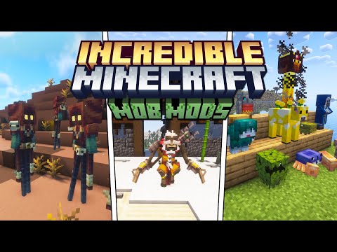 TOP 12 NEW Incredible Minecraft Mods that add cool Mobs #minecraft