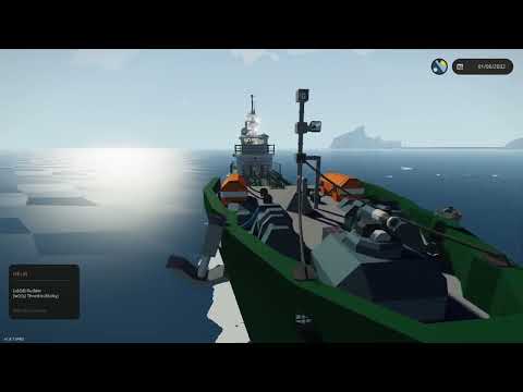 Stormworks Vehicle review oil clean up boat!