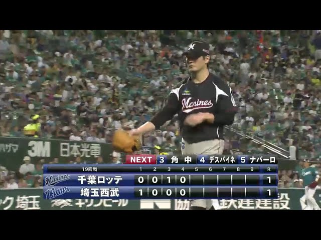 【4回裏】「外スラ」 マリーンズ・涌井 絶妙なコントロールで見逃し三振!! 2016/8/21 L-M