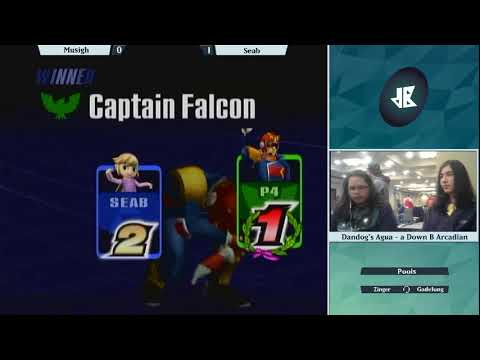Dandog's Agua - Seab (Toon Link) vs musigh (Captain Falcon) - Pools