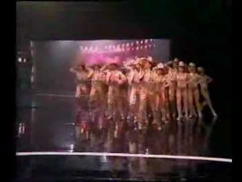 Mikhail Baryshnikov with A Chorus Line One finale