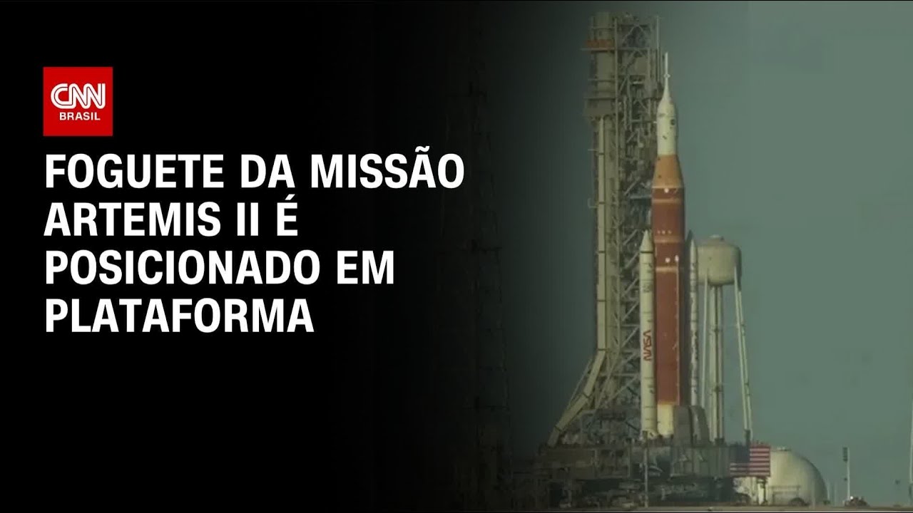 Nasa finaliza transporte de foguete para a missão Artemis II | LIVE CNN