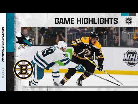 Sharks @ Bruins 1/22 | NHL Highlights 2023