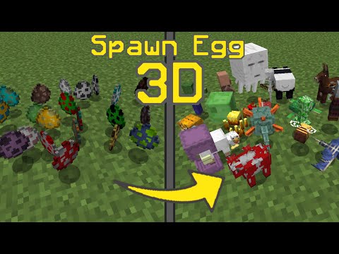 Spawn Egg 3d 1 14 1 16 Minecraft Texture Pack
