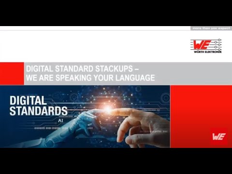 Würth Elektronik Webinar: Digital standard stackups – WE are speaking your language