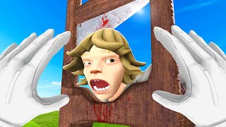 Using a GUILLOTINE on the 67 Kid in VR