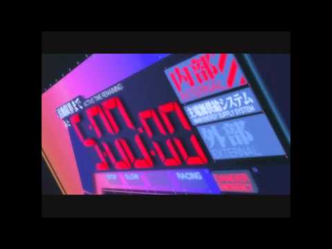 Three EVA units battle Leliel the angel.