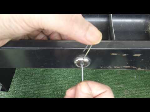 HOW TO PICK OPEN A DESK DRAWER LOCK WITH PAPER CLIPS