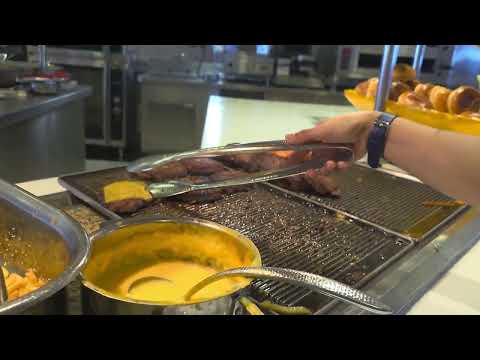 Thumbnail for The buffet at the Royal Caribbean Ovation of The Seas cruise ship.