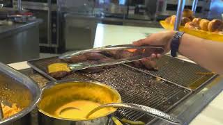 The buffet at the Royal Caribbean Ovation of The Seas cruise ship.