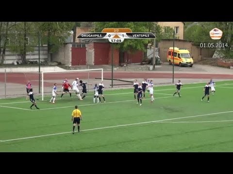 01.05.14 Kaspars Dubra scores goal vs BFC Daugavpils_(video sportacentrs.com)