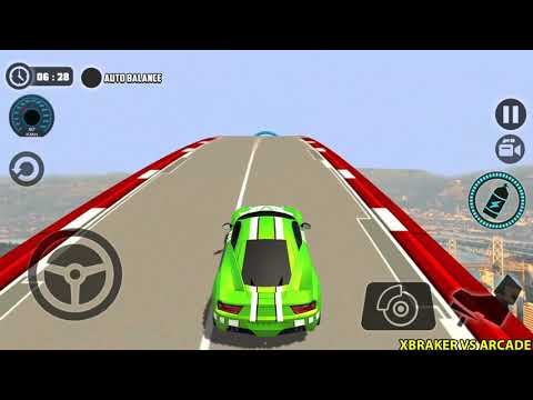 Impossible Car Tracks 3D - Green Car Driving Simulator Stunts Campaing Mode Android Gameplay 3D
