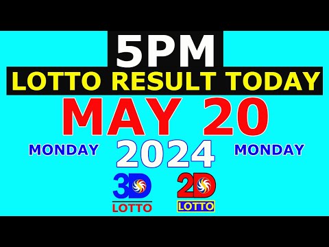 Lotto Result Today 5pm May 20 2024 (PCSO)