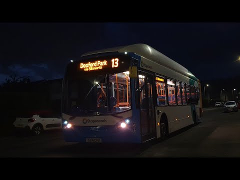 Journey on Route 12 | YR14CFU/28019 - Stagecoach North East: Scania K270UB/ADL Enviro 300NG