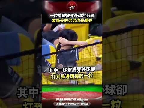 一粒應援被界外球打到頭要姊夫的弟弟出來踹共 #一粒 #啦啦隊 #台鋼雄鷹 #運動 #樂天桃猿 #中職 #運動 #娛樂