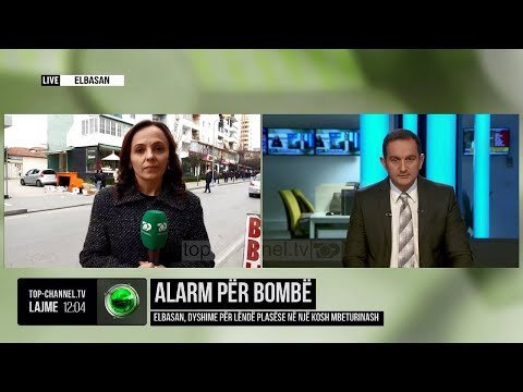 Top Channel/ Alarm për bombë! Elbasan, dyshime për lëndë plasëse në një kosh mbeturinash