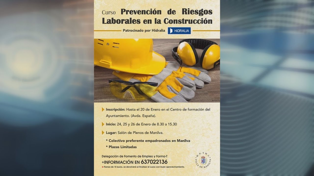 Nuevo curso de Prevención de riesgos laborales en la construcción