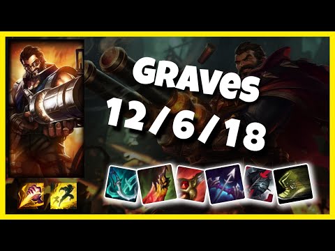 KOREAN Challenger Graves JUNGLE (12/6/18) vs ELISE Gameplay Replay - Patch 10.18