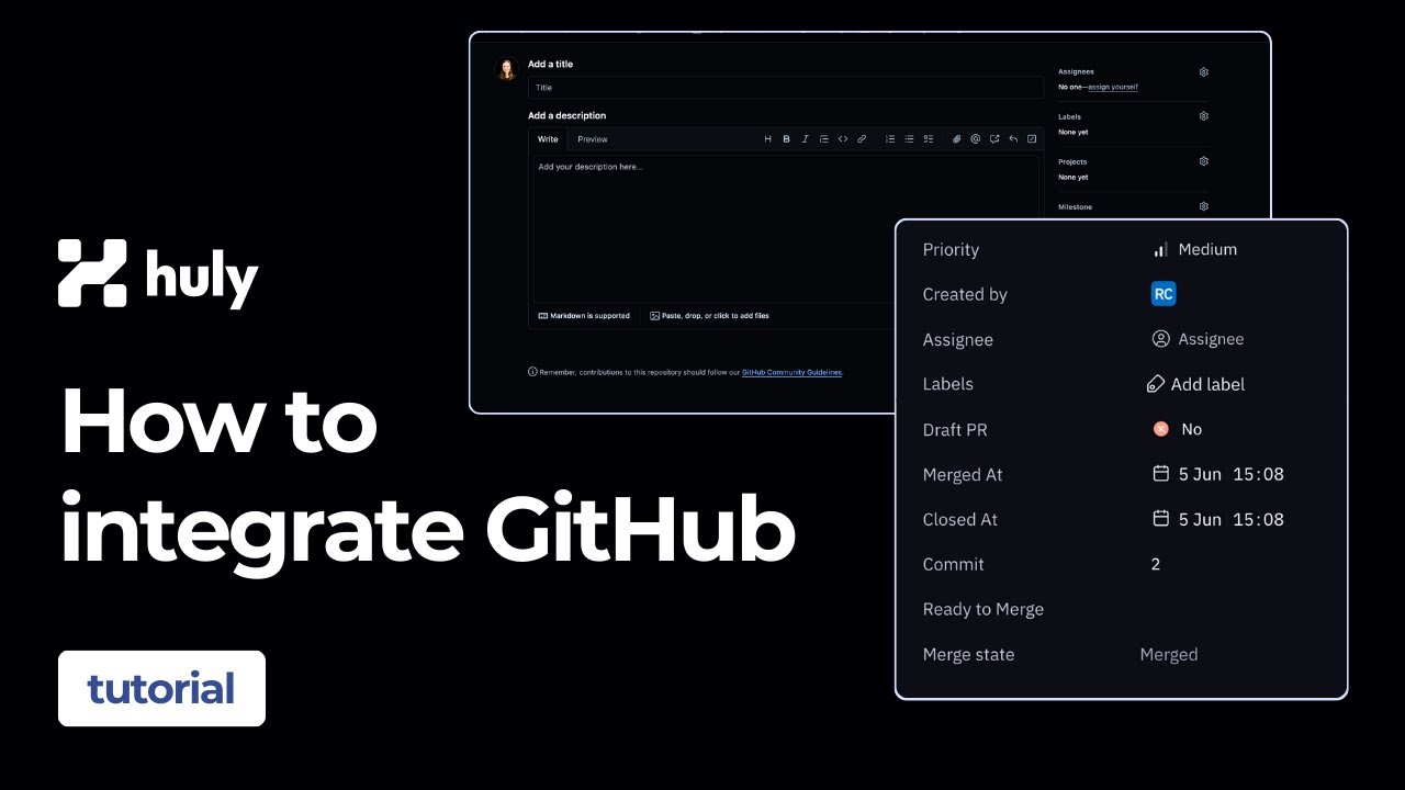 How to integrate GitHub with Huly | Huly Tutorials