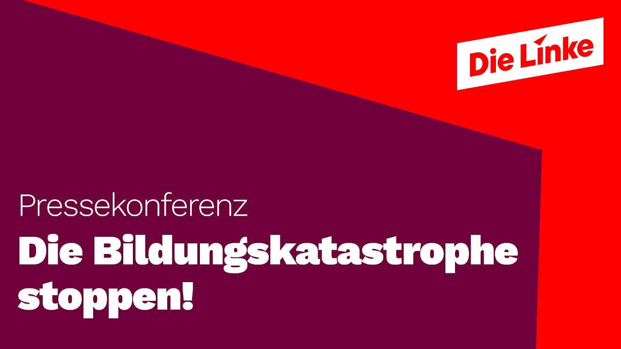 Die Bildungskatastrophe stoppen! Pressekonferenz mit Ates Gürpinar