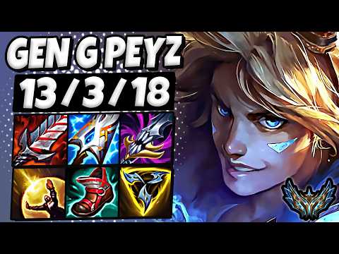 Ezreal vs Caitlyn ADC [ Gen G Peyz ] Patch 14.20 Ranked Challenger EUW ✅
