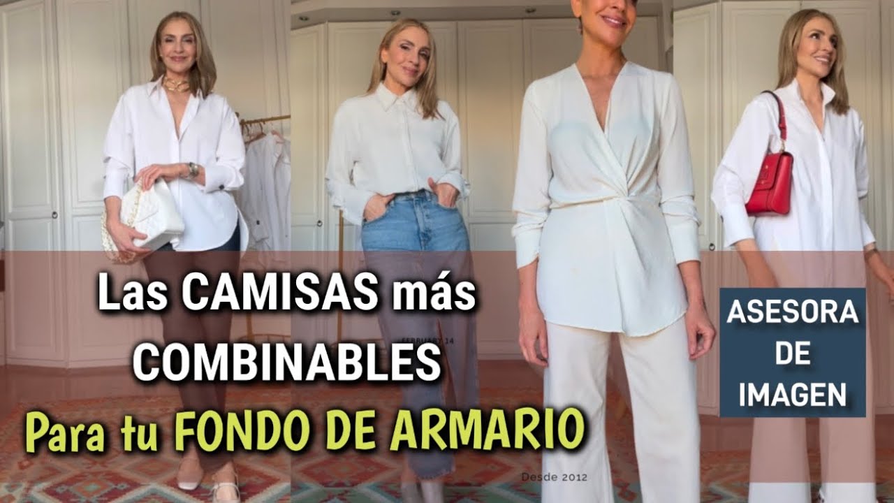 5 CAMISAS ESENCIALES que debemos tener. BÁSICOS de FONDO DE ARMARIO/blusas (Asesora de Imagen y Moda