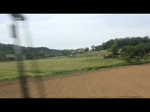 Treno viaggio vicino di Arezzo!