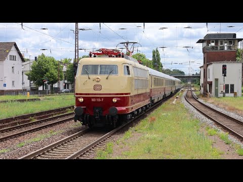 Schienen - Legende 103 113 mit IC '79 "Saar-Kurier" DB Museum in Luisenthal und Dillingen / Saar