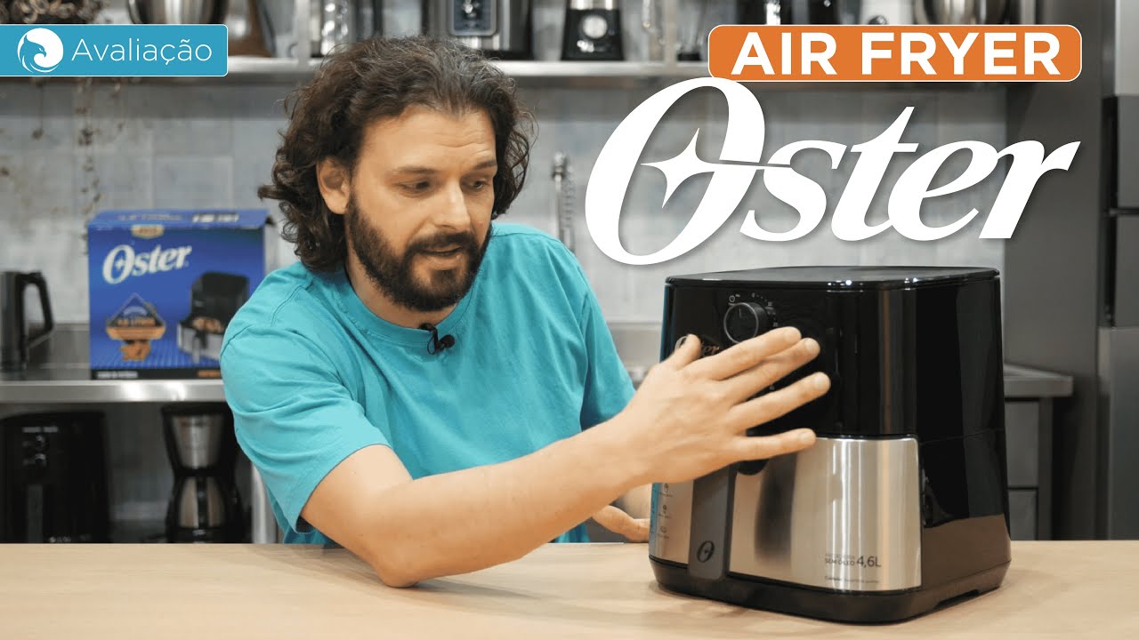 Miniatura da avaliação em vídeo de Fritadeira Oster Ultra Digital 2 em 1 Inox 4,8L