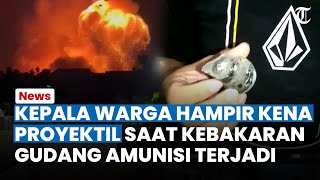 NGERI! Warga Gunungputri Bogor Hampir Kena Pentalan Proyektil Peluru saat Kebakaran Gudang Amunisi