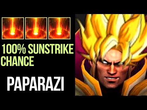 Paparazi 9k MMR Best Invoker China? 100% Sunstrike Chance - Dota 2
