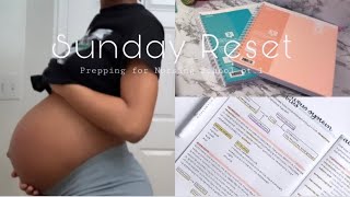 Sunday Reset: cleaning,cooking,prepping for school,pregnancy update